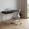 Homeroots 47" Black and Gold Writing Desk With Two Drawers 491490 - alternate 3