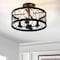 Jonathan Y Sylvain 15.5" Metal LED Semi-Flush Mount, Oil Rubbed Bronze JYL9040A - alternate 4