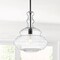 Jonathan Y Bettina 13.37" Glass/Metal LED Pendant, Oil Rubbed Bronze/Clear JYL6402B - alternate 5