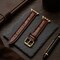 Elegani Ostrich-Embossed Leather Band Compatible with Apple Watch 38mm, Brown, Rose Gold Buckle LAT3-BRN-RGD-38 - alternate 3