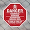 Signmission Danger Chemical Storage Authorized, 6 Inch X 6 Inch, Plastic Sign OC-P-6-34 - alternate 5