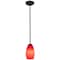 Access Lighting Champagne, LED Pendant, Oil Rubbed Bronze Finish, Red Glass 28012-3R-ORB/RED - alternate 3