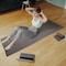 Wakeman 2-Piece Yoga Mat Towel and Gym Towel Set Sweat Absorbent & Quick Drying with Corner Pockets HT-YOGA-GRY - alternate 3
