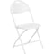 Flash Furniture Folding Chair, Plastic, Fan Back, White LE-L-4-WHITE-GG - alternate 1