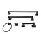 Kingston Brass 5-Piece 18" and 24" Towel Bars Bathroom Accessory Set, Matte Black BAHK60212478K - alternate 1