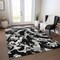 Homeroots 5' X 8' Black And Gray Abstract Washable Indoor Outdoor Area Rug 600067 - alternate 2