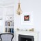Vaxcel Monrovia 3-Light Muted Brass Gold Open Cage Teardrop Lantern Pendant Light for Foyer P0465 - alternate 4