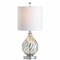 Jonathan Y Lawrence 20.5" Glass/Metal LED Table Lamp, Mercury Silver JYL1034A - alternate 1