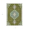 Homeroots 5' X 8' Olive Green Pink And Ivory Oriental Washable Indoor Outdoor Area Rug 598431 - alternate 4