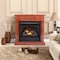 Procom Heating Dual Fuel Ventless Gas Fireplace With Mantel, 32,000 BTU, Remote Control, Heritage Cherry Finish FBNSD32RT-M-HC - alternate 2
