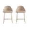Manhattan Comfort Gracie Counter Stool  in Tan and Gold - Set of 2 2-CS019-GTN - alternate 3