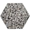 Apollo Tile Amalfi 9x8 in. Black with Amber Pearl flecks Glossy Shell, Terrazzo Hexagon Tile, 5PK APLAQT8803HXBLK - alternate 1