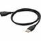 Add-On 5FT USB 2.0 A MALE TO FEMALE BLACK CABL USBEXTAA5MF - alternate 1