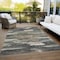 Homeroots 3' X 5' Charcoal Copper And Ivory Abstract Washable Indoor Outdoor Area Rug 612485 - alternate 4