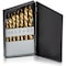 Neiko High-Speed Steel Left-Hand Drill-Bit Set with Titanium Nitride Coating, SAE Sizes, 15-Piece Set 10037A - alternate 1