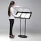 M&T Displays Metal Enclosed Bulletin Menu Board Pedestal Menu Holder 3x8.5 x 11 Inch Black Floor Standing UMBO0N0381X2000 - alternate 2