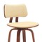 Armen Living Pico 30in Swivel Walnut Wood Bar Stool in Cream Faux Leather with Chrome LCPIBAWACR30 - alternate 4