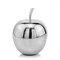 Homeroots 11" Silver Buffed Aluminum Decorative Apple Tabletop Sculpture 354621 - alternate 1