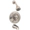 Symmons Allura Single Handle Dual Spray Tub and Shower Faucet with VersaFlex Integral Diverter S7602STNRP - alternate 1