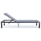 Leisuremod Marlin Patio Chaise Lounge Chair with Black Aluminum Frame, Dark Grey, 2PK MLBL-77DGR2 - alternate 6