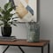 Homeroots 11" Green And Gold Distressed Botanical Leaf Metal Tabletop Hurricane Candle Holder 608515 - alternate 3