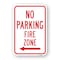 Signmission No Parking Fire Zone With Left Arrow, Heavy-Gauge Aluminum, 18" x 24", A-1824-25035 A-1824-25035 - alternate 1
