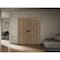 Sartodoors Interior Solid French Double Doors 64 x 80 inches, BASIC 3001 Caramel Oak, Wood Interior Solid Pan BASIC3001DD-NATUR-64 - alternate 4