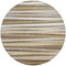 Homeroots 8' Brown Beige And Gray Round Striped Washable Indoor Outdoor Area Rug 597315 - alternate 6