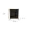 Homeroots Espresso Bar Cart With Wine Storage 478381 - alternate 3
