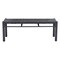 Homeroots 48in Black and Aluminum Bench 668855 - alternate 1