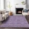 Homeroots 3' X 5' Purple And Lavender Striped Washable Indoor Outdoor Area Rug 587926 - alternate 4