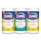 Clorox Disinfecting Wipes, Bleach Free, 1-Ply, 7x8, Fresh Scent/Citrus Blend, White, 75 Wipes, 3PK 30208PK - alternate 1