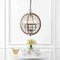 Jonathan Y Gaines 16" 4-Light Adjustable Iron Rustic Industrial LED Pendant, Brown/Silver JYL7518A - alternate 11