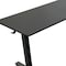 Homeroots Adjustable Black Wood and Stainless Steel L Shape Standing Desk 723784 - alternate 5