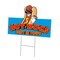Signmission Hot Dogs Best In Town Yard & Stake plastic coroplast window, C-DC-1824-Hot Dogs Best In Town C-DC-1824-DS-Hot Dogs Best In Town - alternate 1