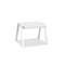 Homeroots 16" White Aluminum End Table 372272 - alternate 1