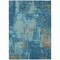 Homeroots 10' X 14' Teal Blue And Gray Abstract Washable Indoor Outdoor Area Rug 596895 - alternate 3