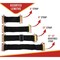 Mytee Products 16Pcs E-Track Bungee Tie-Down Straps 2in Black Bungee Straps E-Track Accessories, 4PK ETK-BUNGEE-STD2x4 - alternate 4