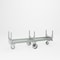 Pucel Cradle Truck, 23 1/2 in W x 96 in L with Steel Casters or 38 1/8 with Rubber Casters, Light Blue CRA-96S - alternate 1