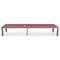 Leisuremod Marlin Patio Chaise Lounge Chair with Grey Aluminum Frame, Burgundy, 2PK MLGR-77BRG2 - alternate 3