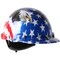 Dynamic Cap Style Smooth Dome Hard Hat w/HDPE Shell, 4-Point Textile Suspension, Graphic Wrap and Wheel-Ratch 280-HP341R-USA - alternate 1