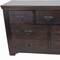 Homeroots 60" Brown Solid Wood Seven Drawer Triple Dresser 489217 - alternate 3
