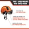 Malta Dynamics Safety Helmet w/Tinted Visor, Polyethylene, Ratchet, Orange, Fits Hat Size One Size Fits Most HTO1102 - alternate 5