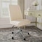 Martha Stewart Maeve Upholstered Office Chair in Beige Stripe/Polished Nickel CH-231216-3-1-BG-MS - alternate 4