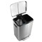Happimess Marco Rectangular 10.6-Gallon Double Bucket Trash Can with Soft-Close Lid, Platinum Silver HPM1005A - alternate 8