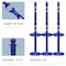 Mr. Chain Blue Reflective Medium Duty Stanchions and Reflective Chain, PK6 72142-6 - alternate 1