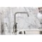 Kingston Brass Bridge Kitchen Faucet with Brass Sprayer, Polished Nickel KS8286CTLBS - alternate 4