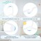 Simple Deluxe Kids Plastic Hangers, Non-Slip 11.5 Inch Baby Hangers, White, 60PK HKHANGPLASTCKID60WHT - alternate 6