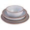 Soho Lounge Lagos 16 Piece Terracotta Double Bowl Dinnerware Set in Solid Matte White 750120317M - alternate 2