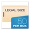 Pendaflex Manila Fastener Folders, Reinforced Straight Tab, 2 Fasteners, Legal Size, Manila, 50PK FM312EE - alternate 3